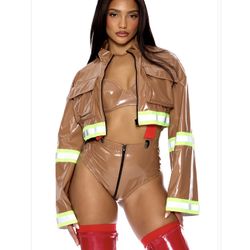 Halloween Costume Fire Fighter Sexy Women Brand New Size S/M