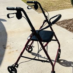 Rollator Walker w/ Seat (Medline Guardian) – Clean & Ready