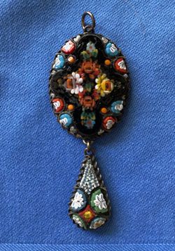 Vintage Micro Mosaic Pendant
