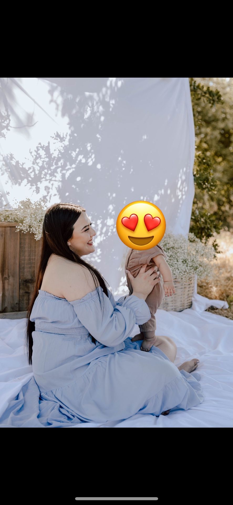 Baby Blue Flowy Dress