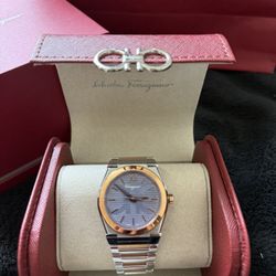SALVADORE FERRAGAMO Two Tone Watch 