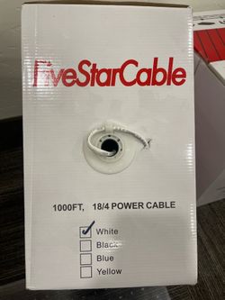 FiveStarCable 18/4 Power Cable 2000ft