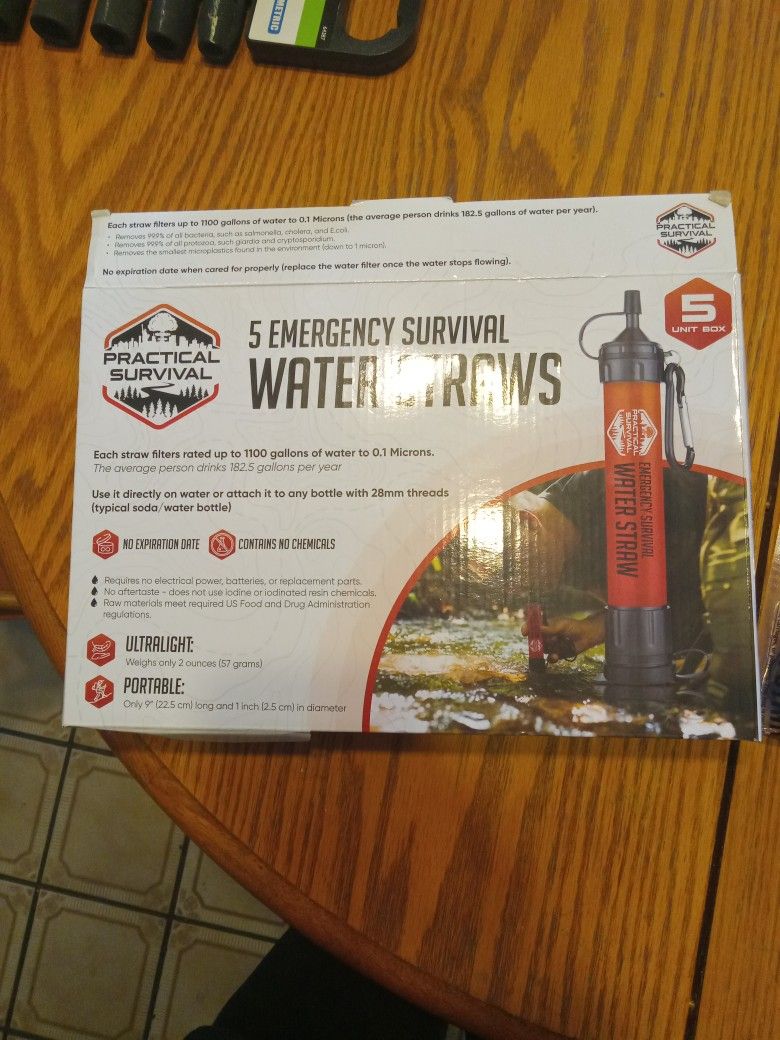 Practical Survival Emergency Water Straws