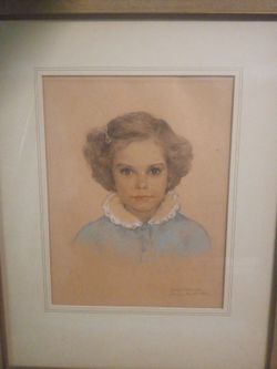 Very Vintage Sketch Of Young Lady