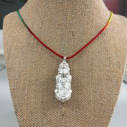 (New) Sterling Silver Charm Pendant of a mythical Chinese hybrid creature often used in Feng Shui to attract wealth, luck and protection (Pixiu or Pi 