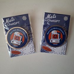 NEW 2pc Mets & ChatGPT pins - Limited Edition! 
