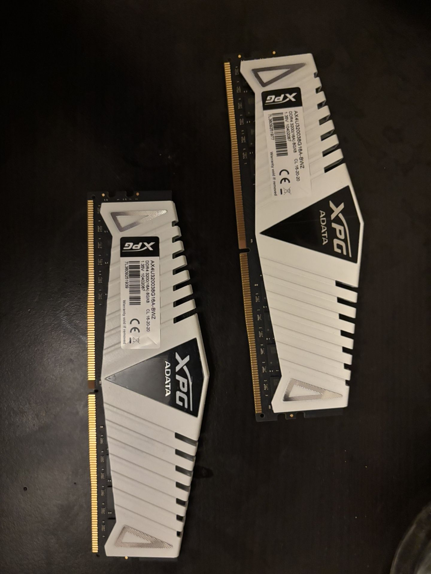 2x 8g RAM