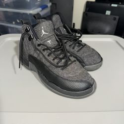 Nike Jordan 12 Retro Wool Grey Size 6y (Read Description)