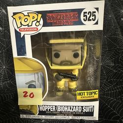 Stranger Things Hopper Biohazard Suit (HT EXC) Funko Pop!