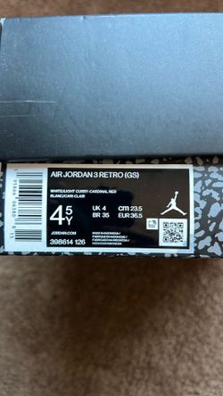 Air Jordan 3 Retro 4.5Y  used