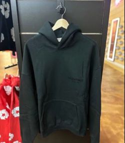 Black essentials hoodie size medium