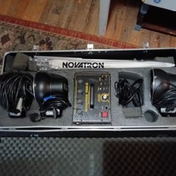 Novatron V400 D 3 Light Studio Photography Light/Flash Head Kit with Accessories