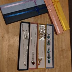 Lot of Jewelry, 4 Boxes Gold Plated, Alloy & Stainless Steel $40 Pick Up Only!
