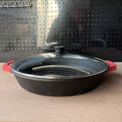 Cast Iron Skillet / Pan with Lid – Large Size 