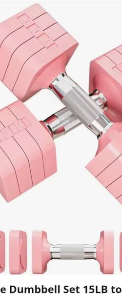 Pink Adjustable Weight Set (Up to 50 lbs)
