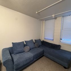 Super Comfortable Blue Couch