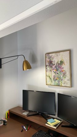 Wall Lamp Swing Arm With Picture Art 