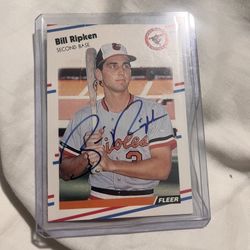 Bill Ripken 1988 Fleer 569 Auto