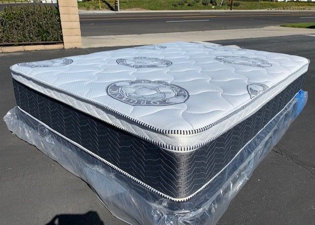 Queen Euro Ortho Bamboo Collection Pillow Top Mattress Mattresses!