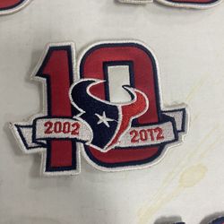 Texans 10 Year Patches , HOT!!