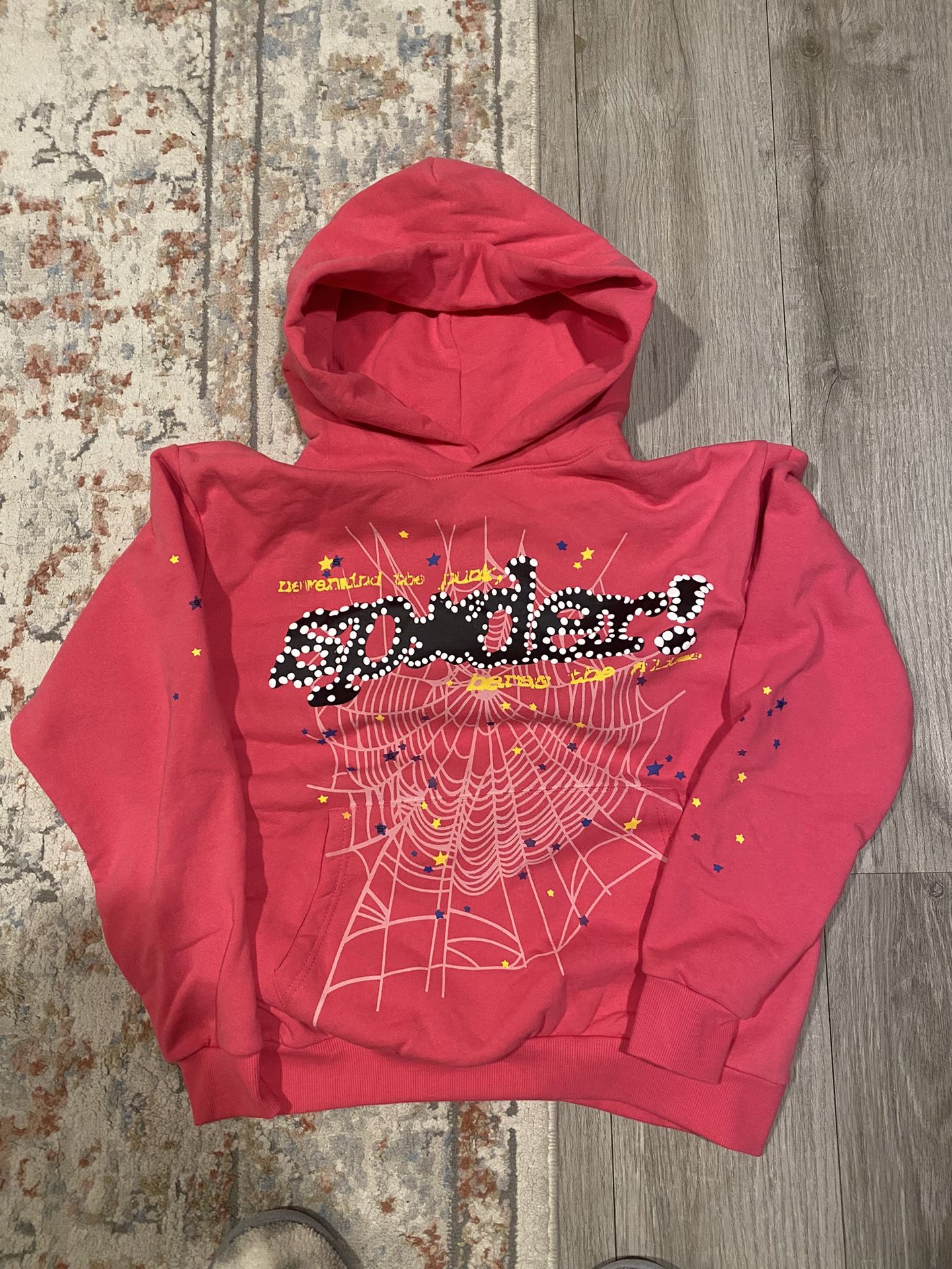 Sp5der Pink Hoodie Size: S