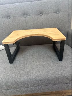 Adjustable Bamboo Laptop Bed Desk – Excellent Condition