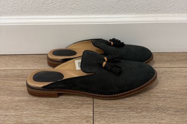 Sperry Topsider Suede Tassel Slip-On Mule - Navy 9.5 women’s