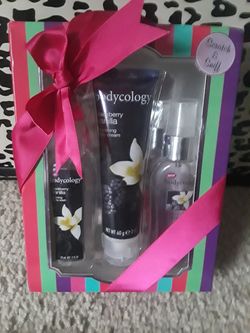 New black berry vanilla body spray wash and cream