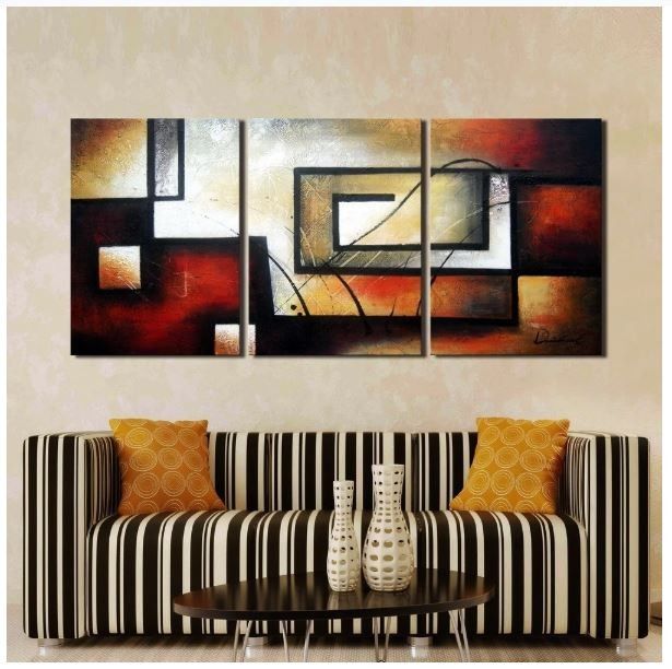 Copper Grove Hand Painted 3-piece Gallery-wrapped Canvas Art Set