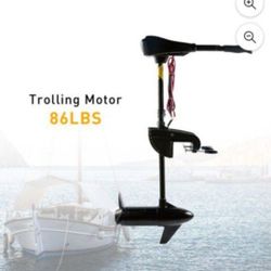 86LBS Thrust Electric Trolling Motor for Fishing Boats Freshwater and Saltwater Use


