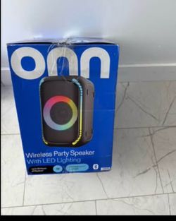 onn Medium Party Speaker Gen. 2, 15.08" LED Lighting