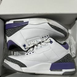 Jordan 3 Dark Iris Size 9.5 $150.