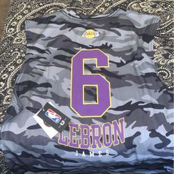 Camo Lebron James Jersey Shirt 