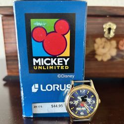 Disney 1990’s Mickey Unlimited Lorus Quartz Wristwatch 