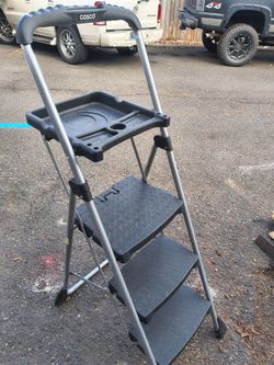 Cosco 3-Step Folding Step Ladder with Tool Tray