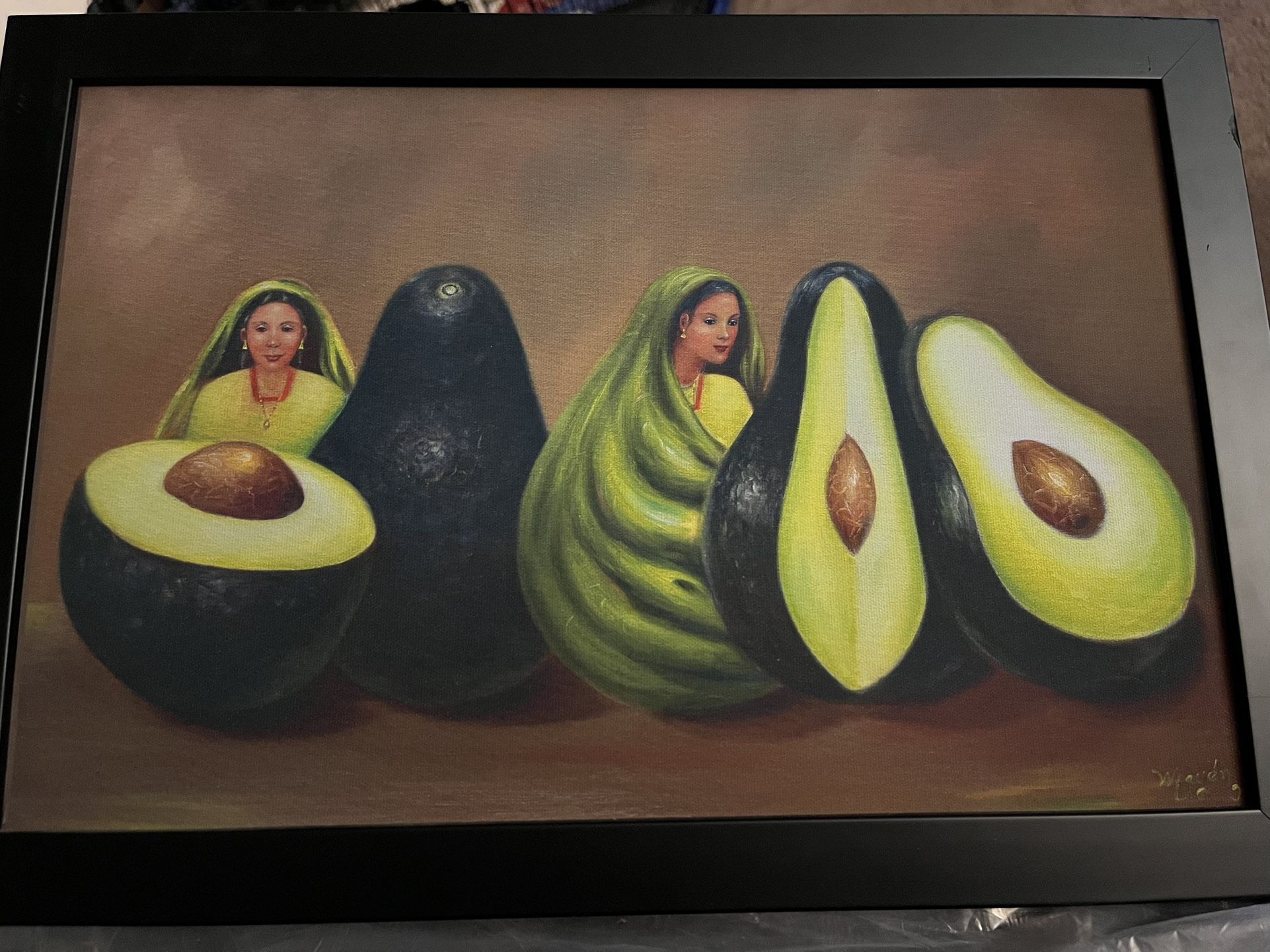 Framed Mexican Art Canvas 