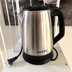 Dezin Electric Tea Kettle for Boiling Water, 2.5L Large Hot Water Boiler, Stainless Steel Fast Boil Water Heater, Electric Water Pot with Auto Shut-Of