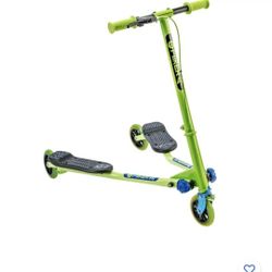 📀 Yvolution Y Fliker Air A1 Swing Wiggle Scooter | Three Wheels Drifter - Green WHS D6