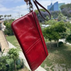 Red Coach Wristlet