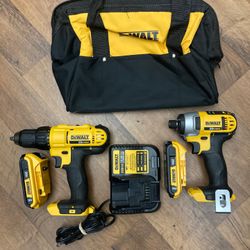 Dewalt 20v Impact Driver And Drill Driver Combo 