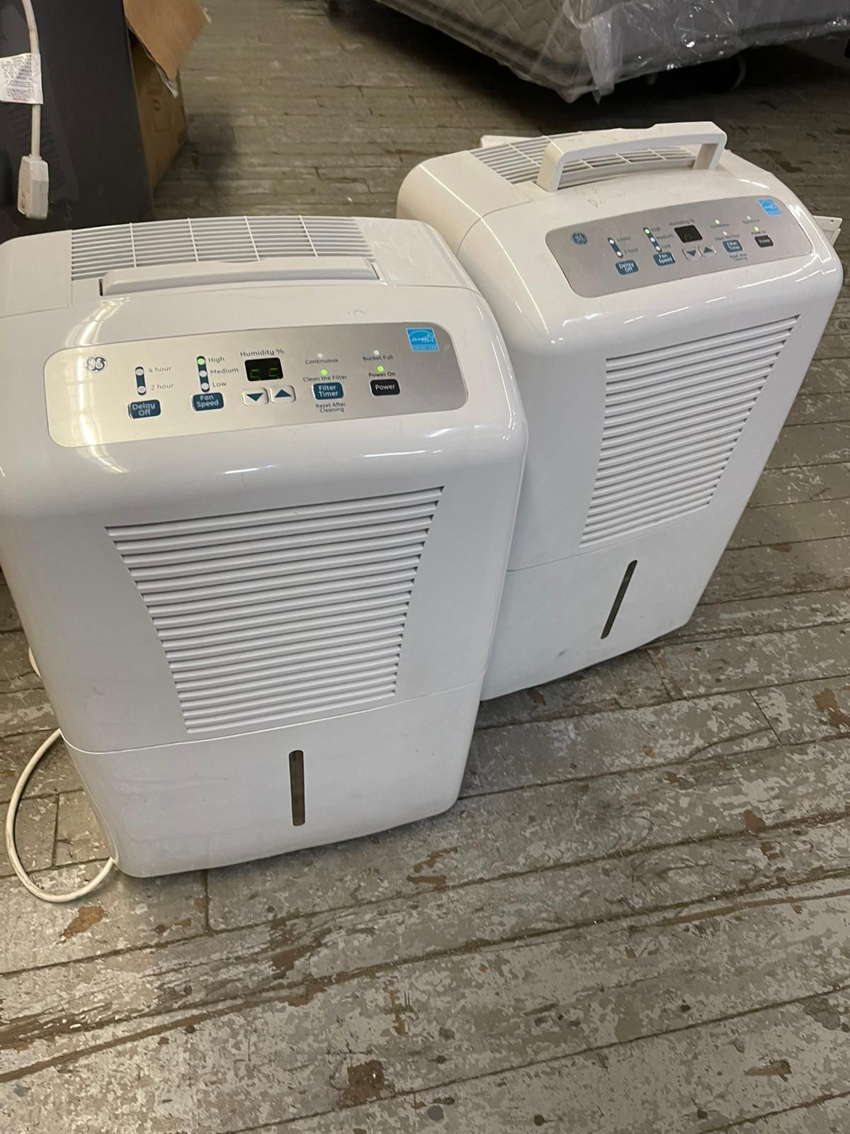 Two 50 pints GE Dehumidifiers