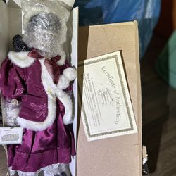 Porcelain Doll From The Heritage Collection, Complete With Certificate Of Authenticity