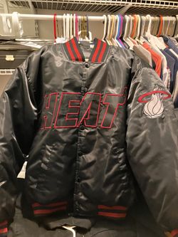 Miami Heat Basketball Bomber Varsity Jacket 