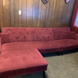 Living Room Sectional / Futon Couch 