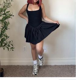 Black Mini Poplin Dress skirts