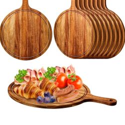 10 Pcs Round Wood Cutting Board
