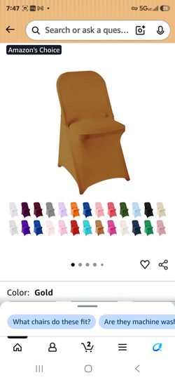 Spandex Chair Cover,25PCS GOLD