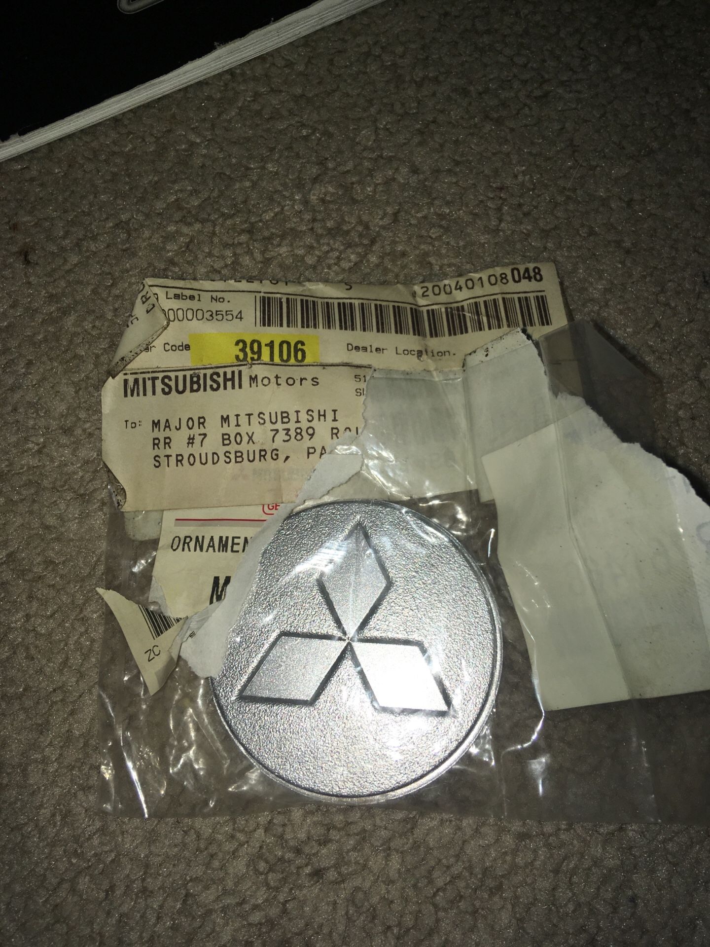 Eclipse GSX center cap Brand new