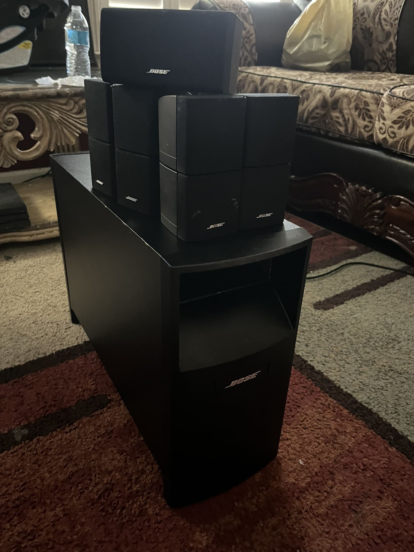 Bose And Yamaha Surround Sound Speakers
