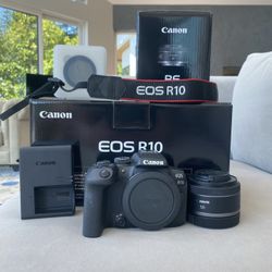 Canon R10 with 50mm F1.8 and ND Filter 